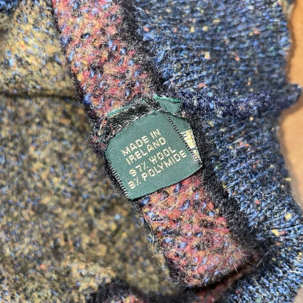 Vintage Gaeltarra Ireland Wool Crew Neck Pullover‎ Blue Sweater Men's Size: M